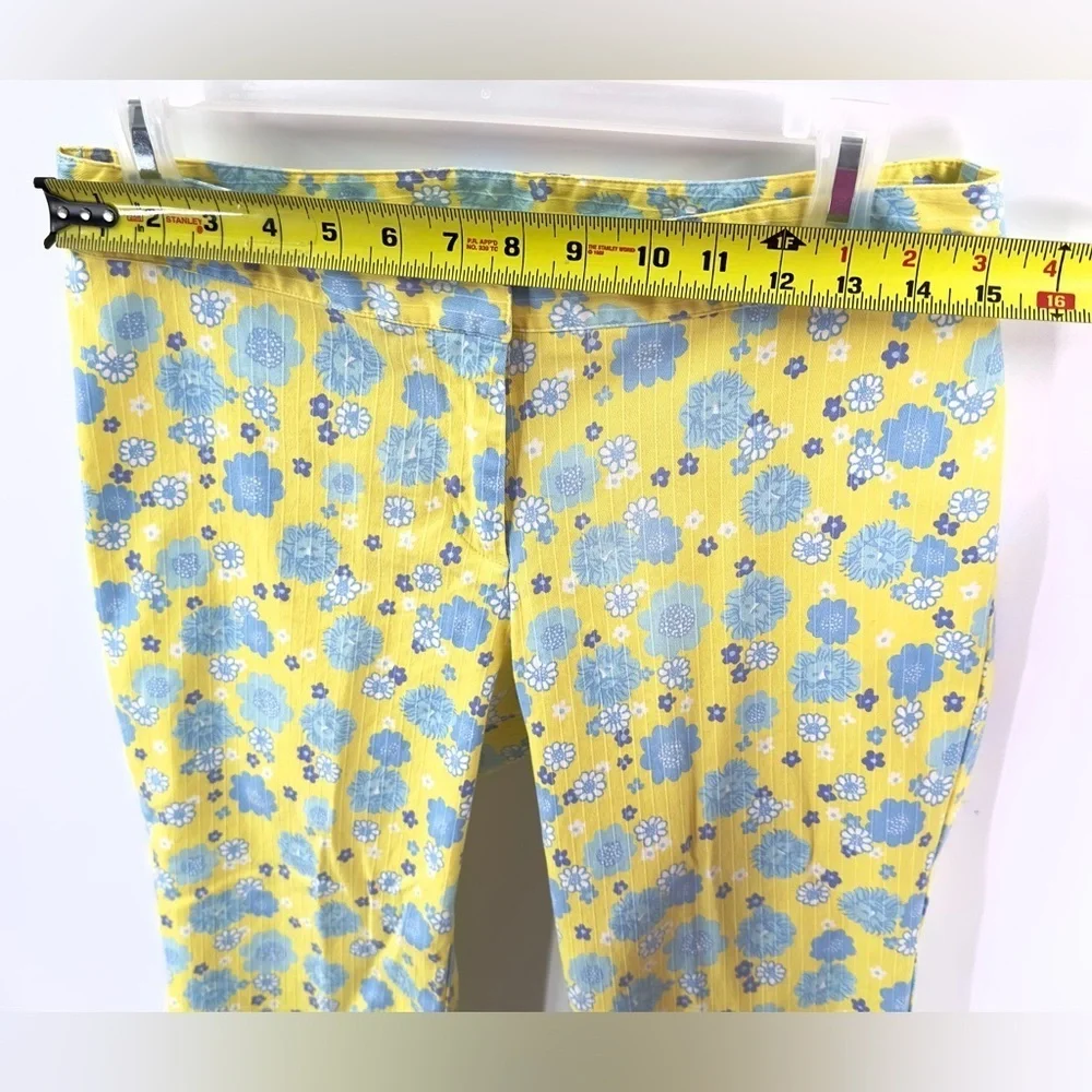 Vintage Lilly Pulitzer Capri Pants Womens 6 Cuba Libre Floral Lion Tropical